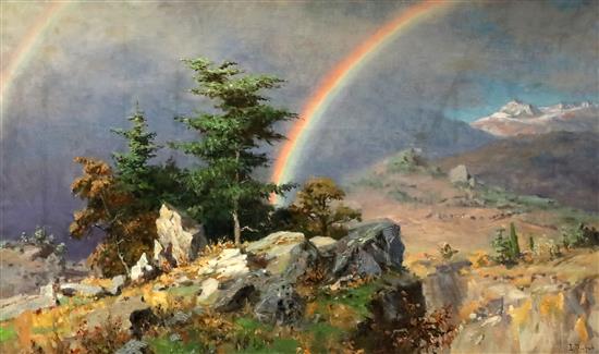 Dmitri Titov (1915-1975) The Rainbow 35.5 x 63cm
